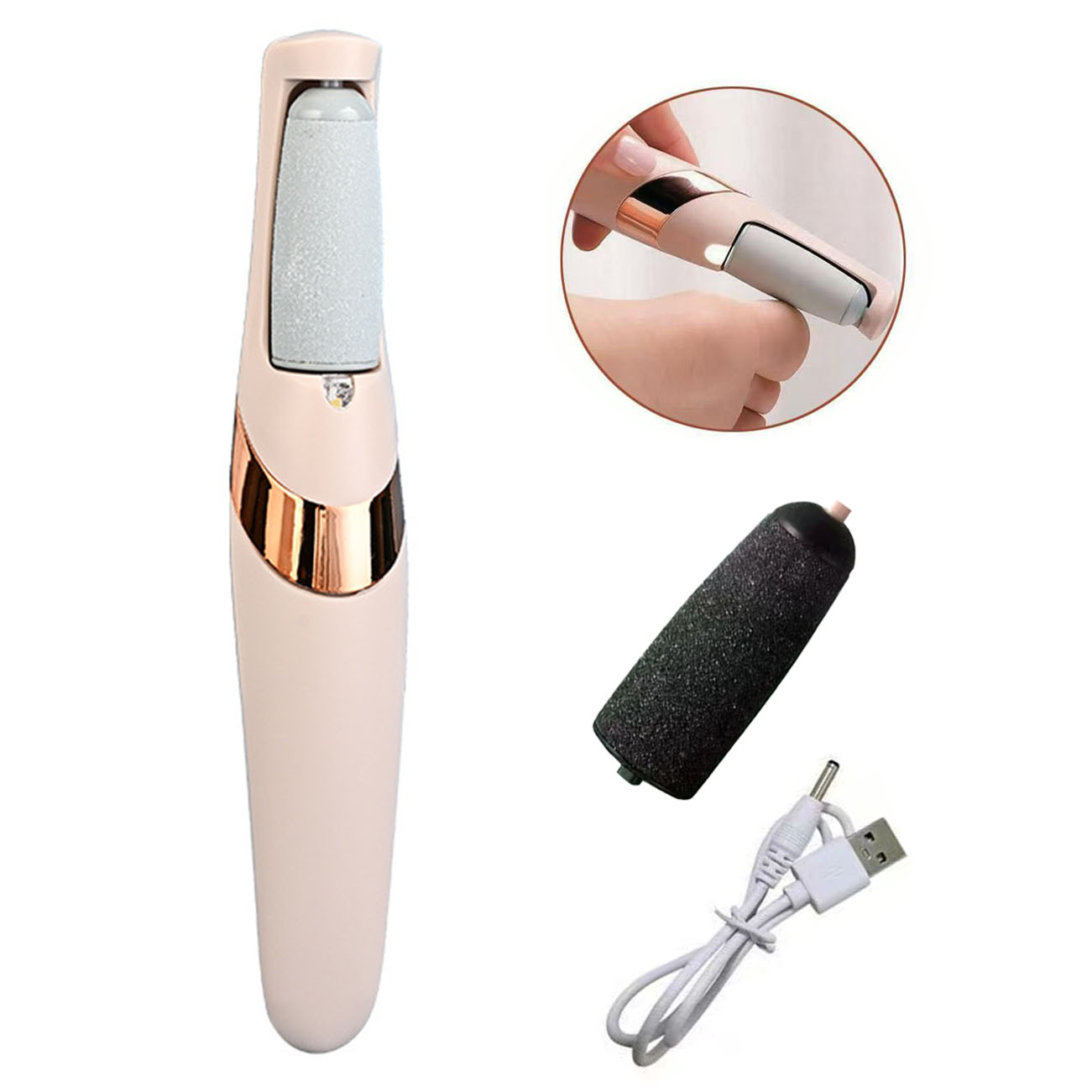 무선전동 발각질제거기 셀프 뒤꿈치 손바닥 굳은살 각질 관리 8,050원