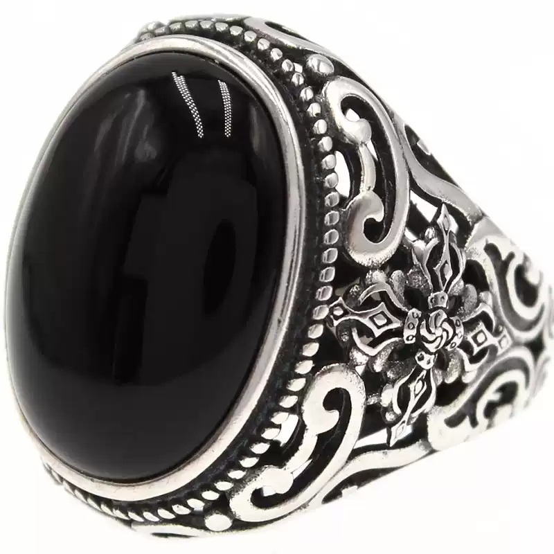 남자은반지 실버링 남성 두꺼운 오릭스 포인트 레이어드링 무광 레트로 올드스쿨 순은 67,500원