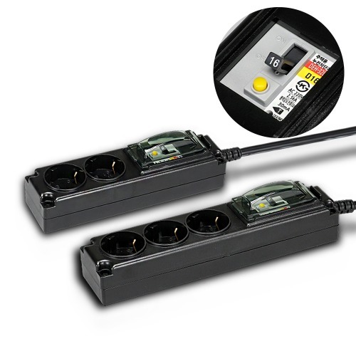 고용량멀티탭 3구 검은색 누전차단기 부착 국산 안전 멀티콘센트, 1개 22,700원