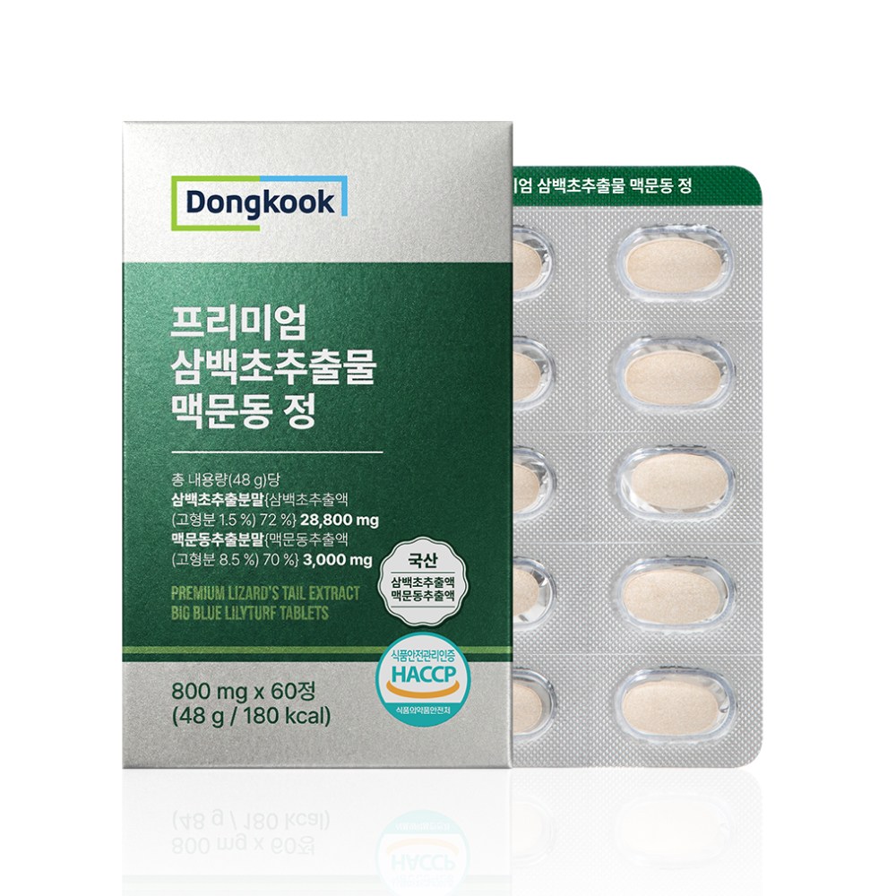 동국 프리미엄 삼백초추출물 맥문동 정, 1개, 60정 18,900원