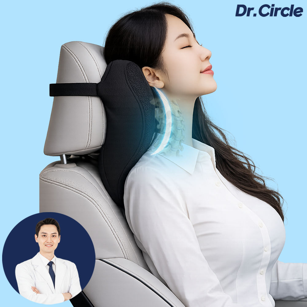 닥터써클 차량용 목쿠션 자동차 목베개 운전석 헤드레스트 목받침 헤드 쿠션, 1개 56,000원