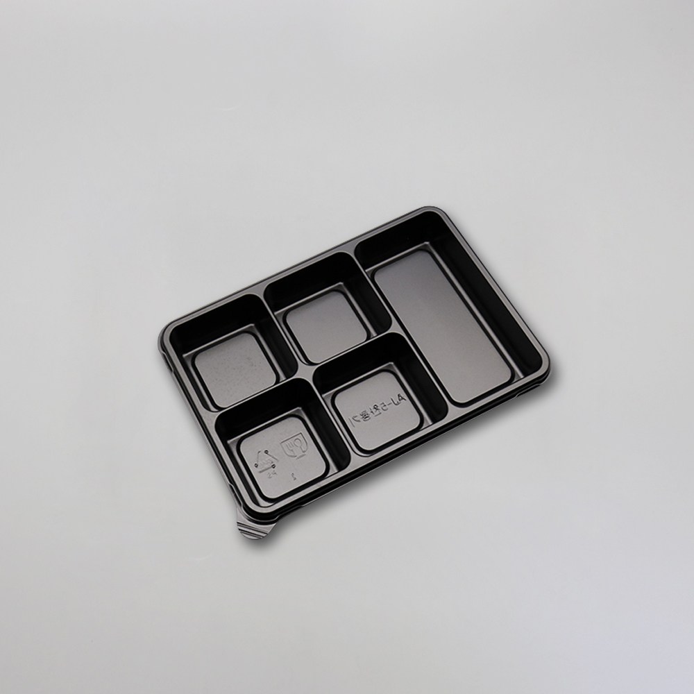 소호팩 직사각 5칸 반찬용기 몸통 흑색, 1개, 600개 56,700원