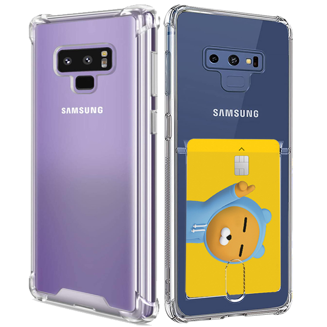 1+1 스톤스틸 갤럭시 노트9 카드 수납 케이스 + 투명 범퍼 케이스 6,780원