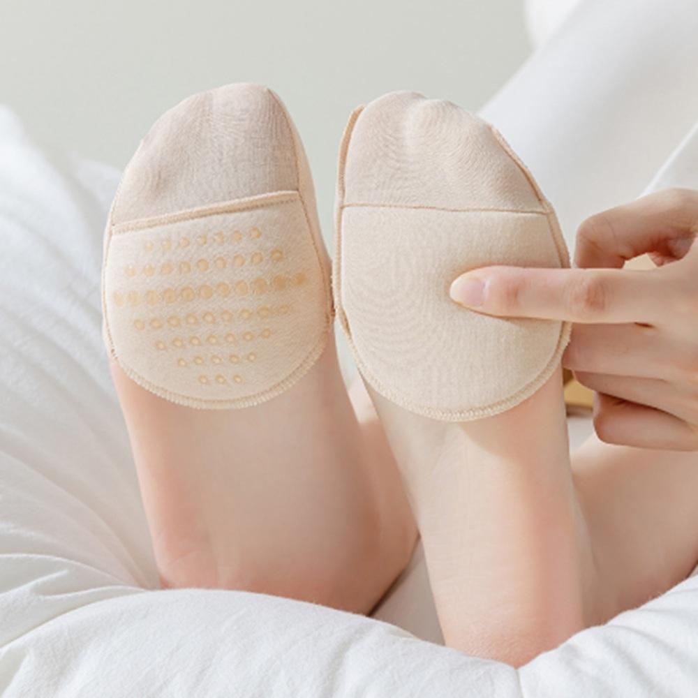 여성 신발 구두 발바닥 앞꿈치 보호 패드 덧신 양말 깔창 2세트 (2color) 8,000원