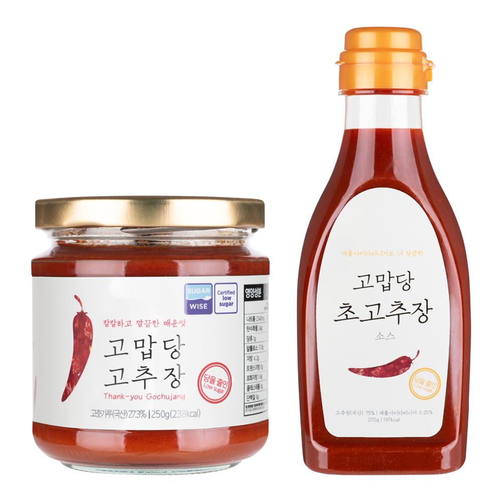 고맙당 고추장 250g + 초고추장 270g 세트, 1세트 22,100원