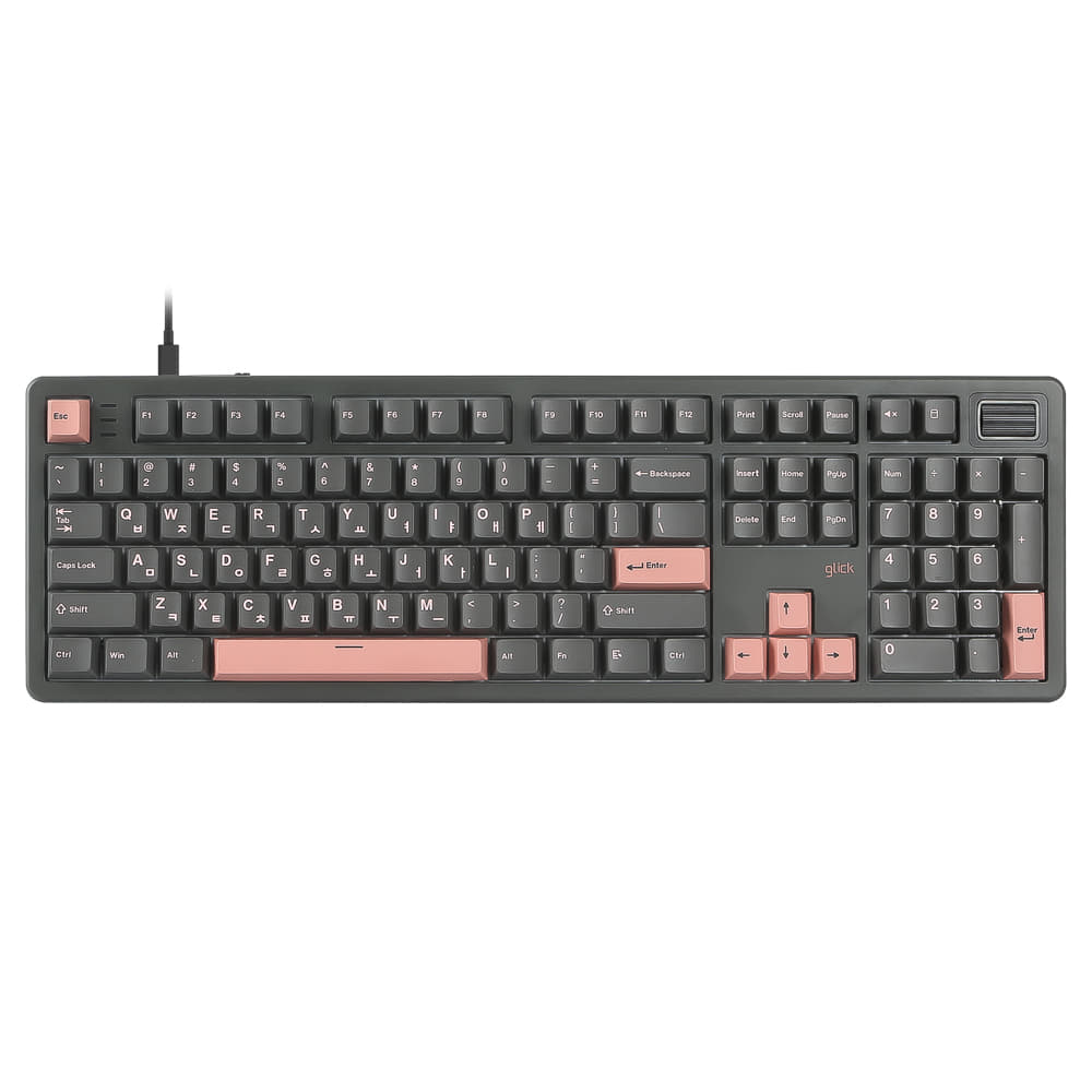 지클릭커 SPK107 8K 유선 풀윤활 기계식 키보드 (도각도각, 45g) 머큐리 핑크 54,800원