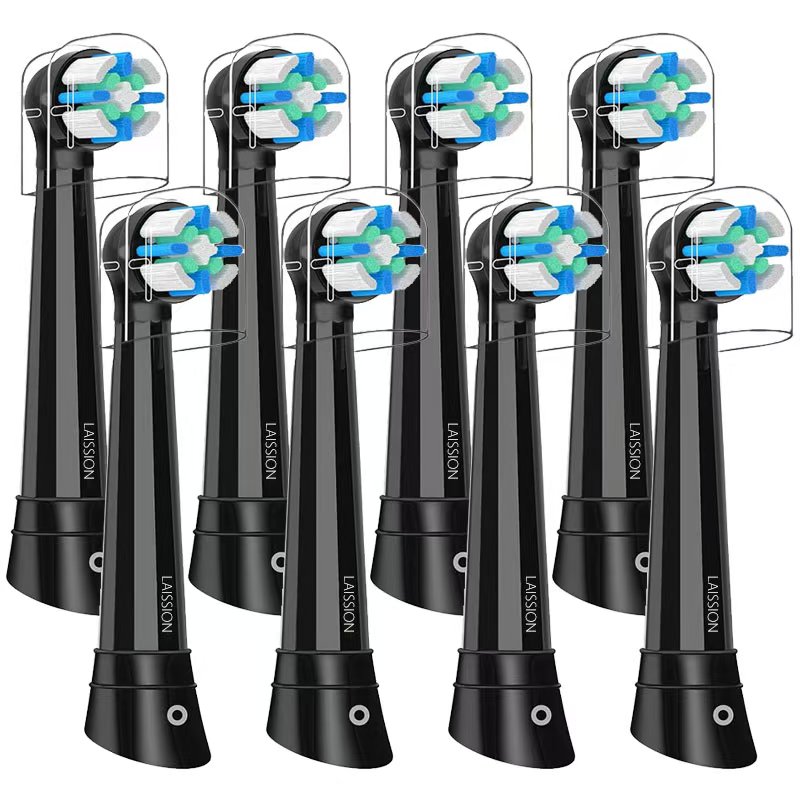 Laission 오랄비 iO 시리즈 호환 교체용 칫솔모 입 / 특허 기술 / 프리미엄 초미세모 / 경제적인 대용량 패키지, 8개, black, SJ157-75 33,900원