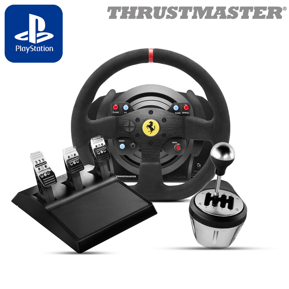 트러스트마스터 T300 페라리 Integral 레이싱휠, TH8A 쉬프터 패키지(PS5,PS4,PC용) T300 876,900원