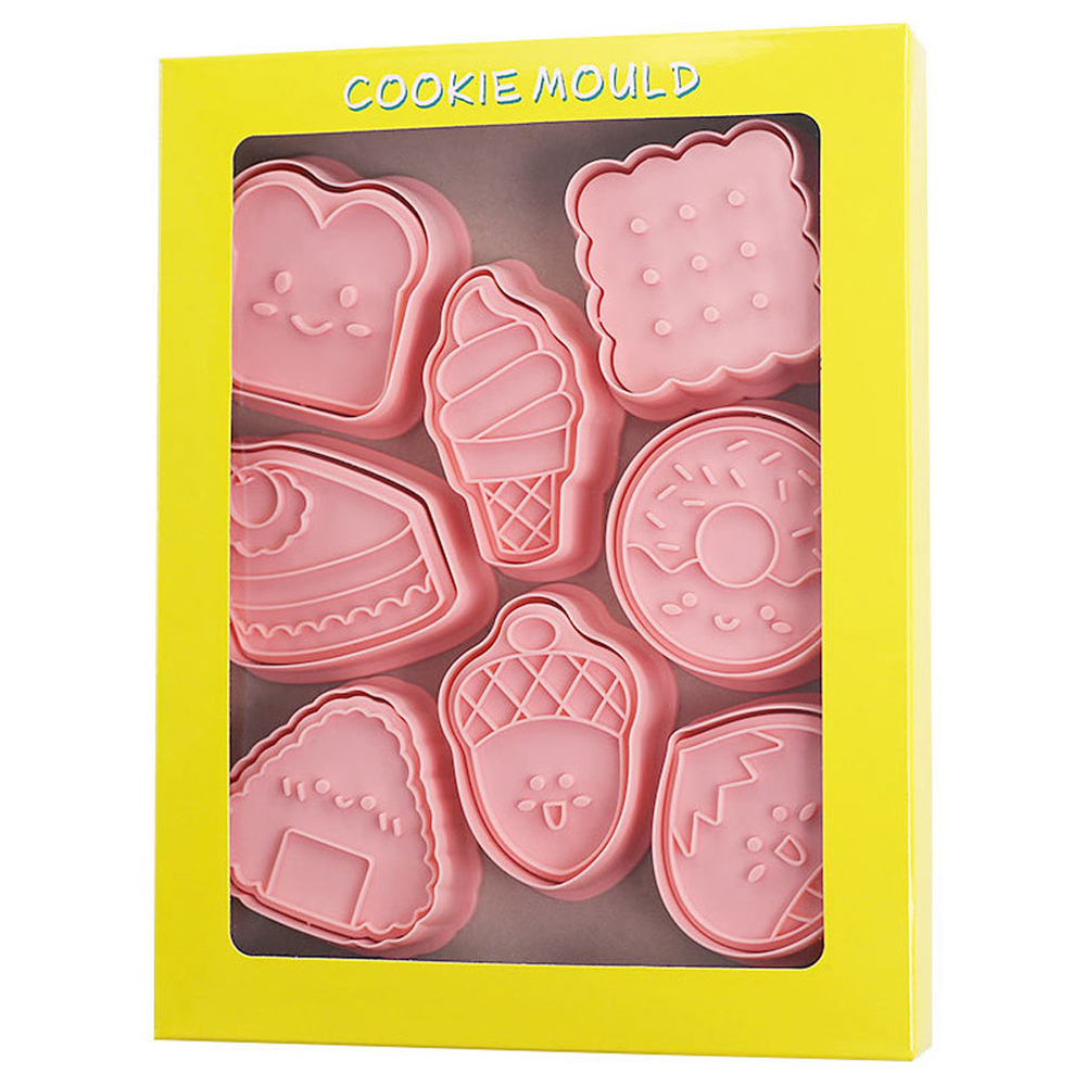 이홈베이킹 푸쉬쿠키커터 8종 세트, 단일 색상, 1세트 9,000원