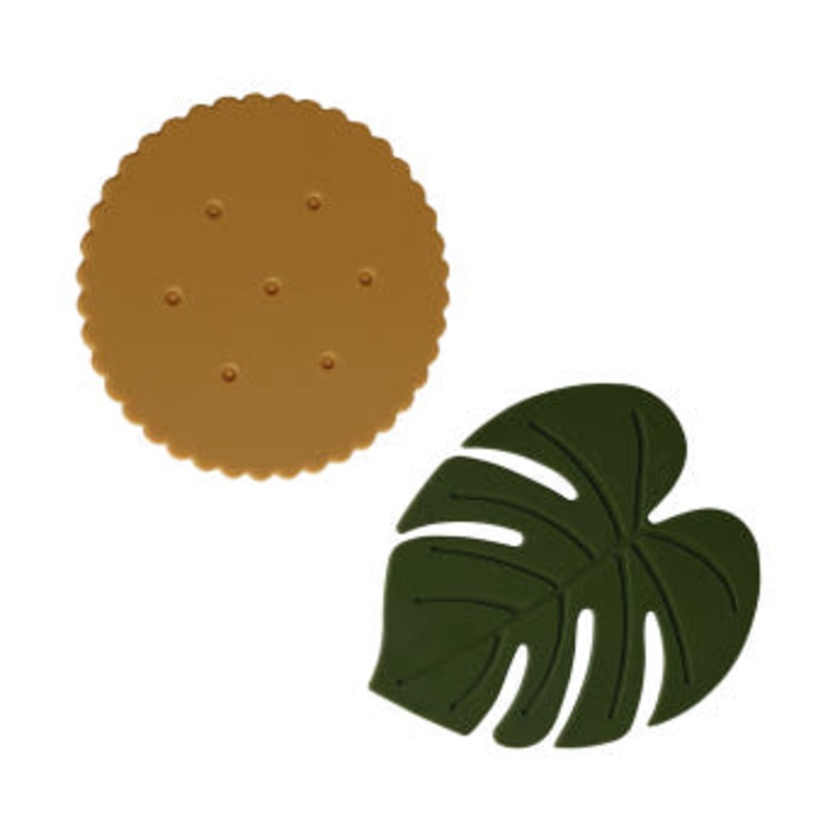 실리콘 냄비 컵 코스터 받침대 토끼 구름 오크 몬스테라, 1개, 10.냄비받침대 그레이원형 2,000원