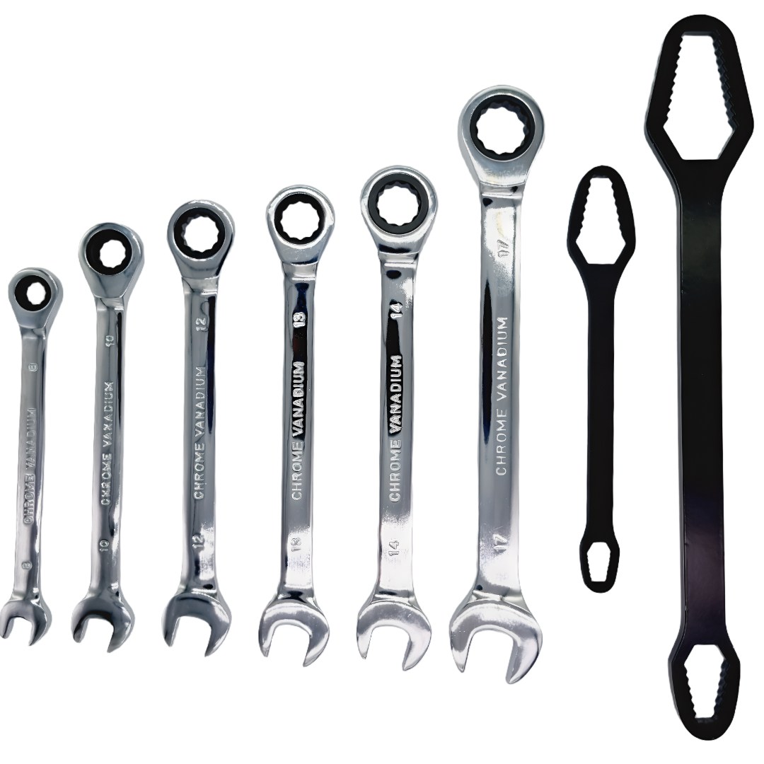 스패너 기어렌치 라쳇렌치 콤비렌치 깔깔이 양면기어렌치 8pc [일반세트 8종] 29,800원