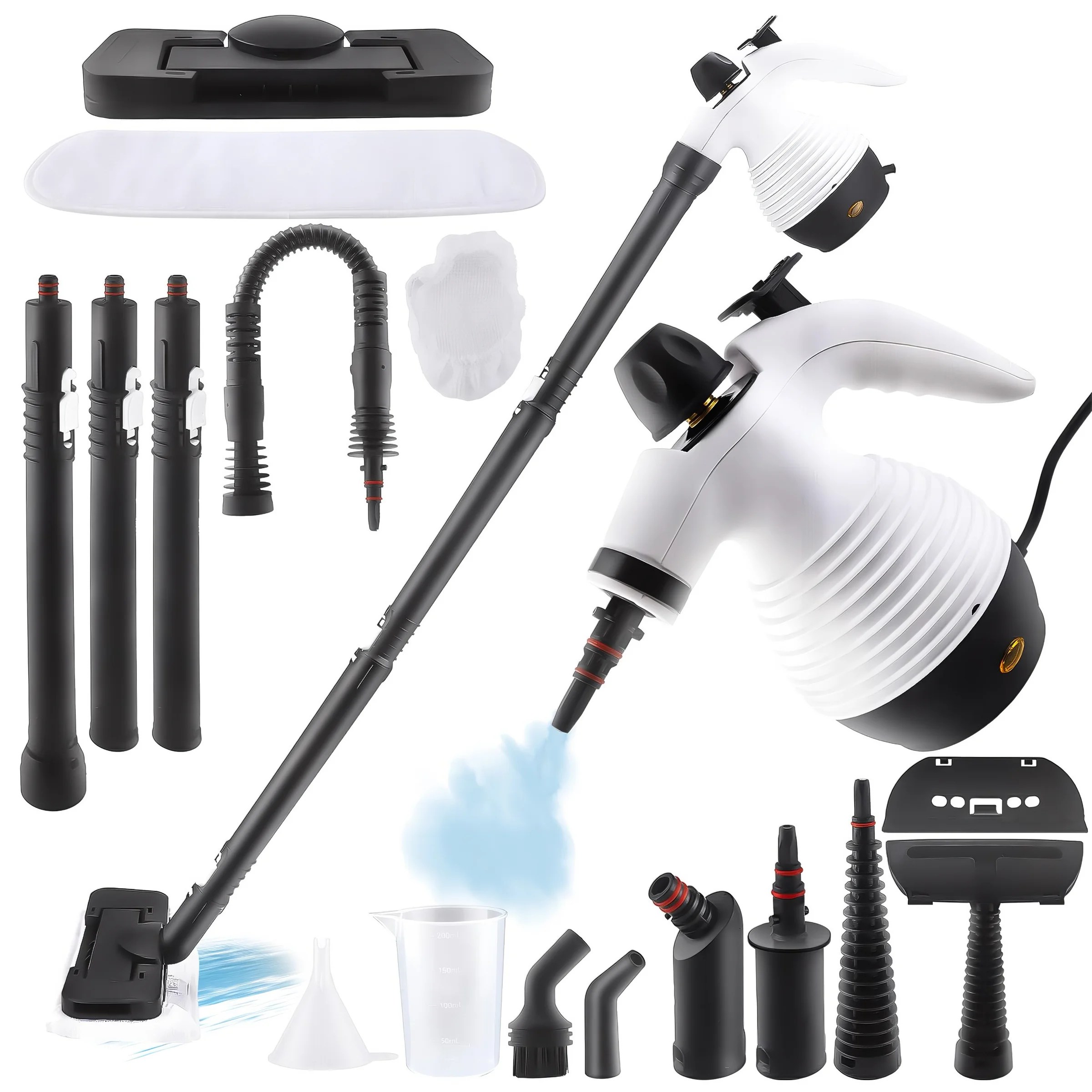 RichMagic독일 다기능 고온 스팀 청소기 고온 살균, 다기능 세척 대걸레가 달린 스팀청소기, 흰색, HEB-818C 103,850원