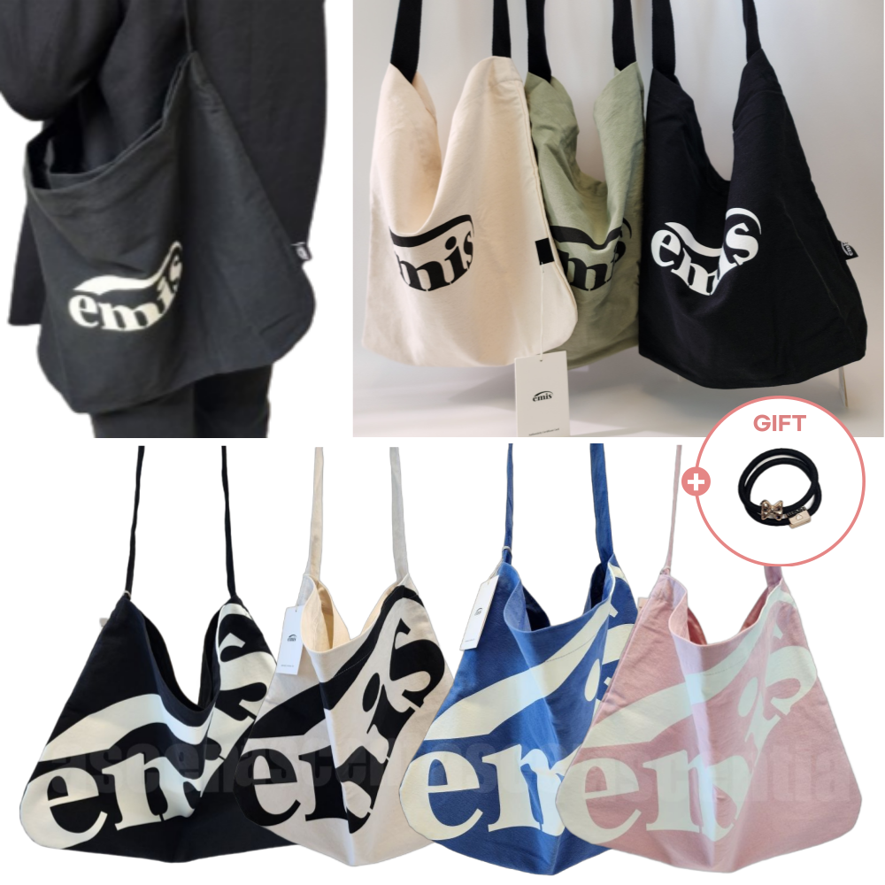 국내정품 EMIS 뉴로고 코튼 에코백 이미스 크롭 로고 코튼에코백 가방 59,900원