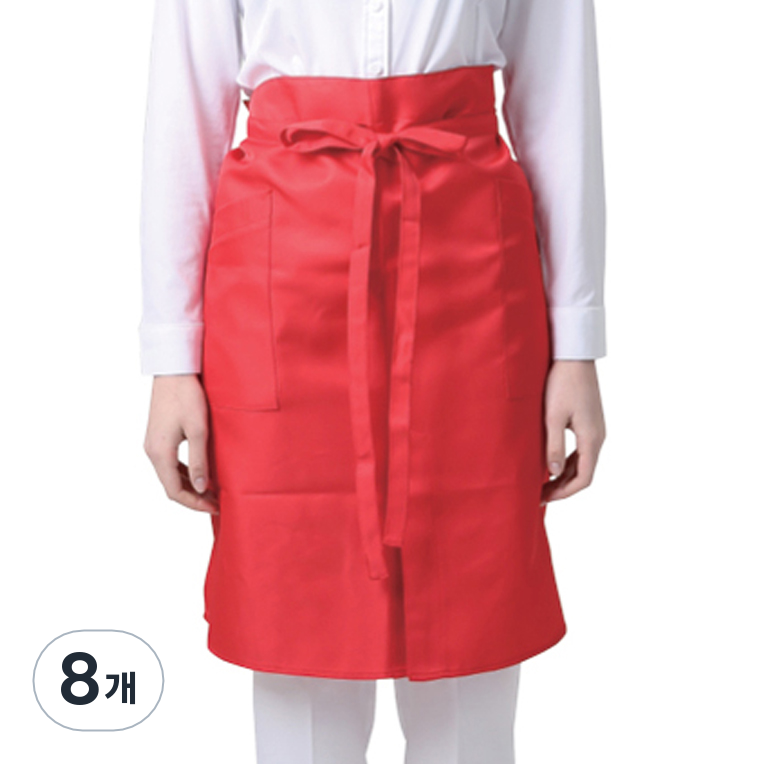워크라인 웰프런 히든포켓 허리 앞치마, 레드, 8개 37,750원