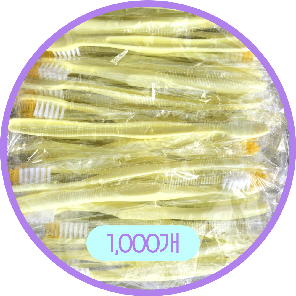 일회용칫솔 업소용 가정용 치과 프리미엄 1000개 OPP개별포장 브라보칫솔 25,000원