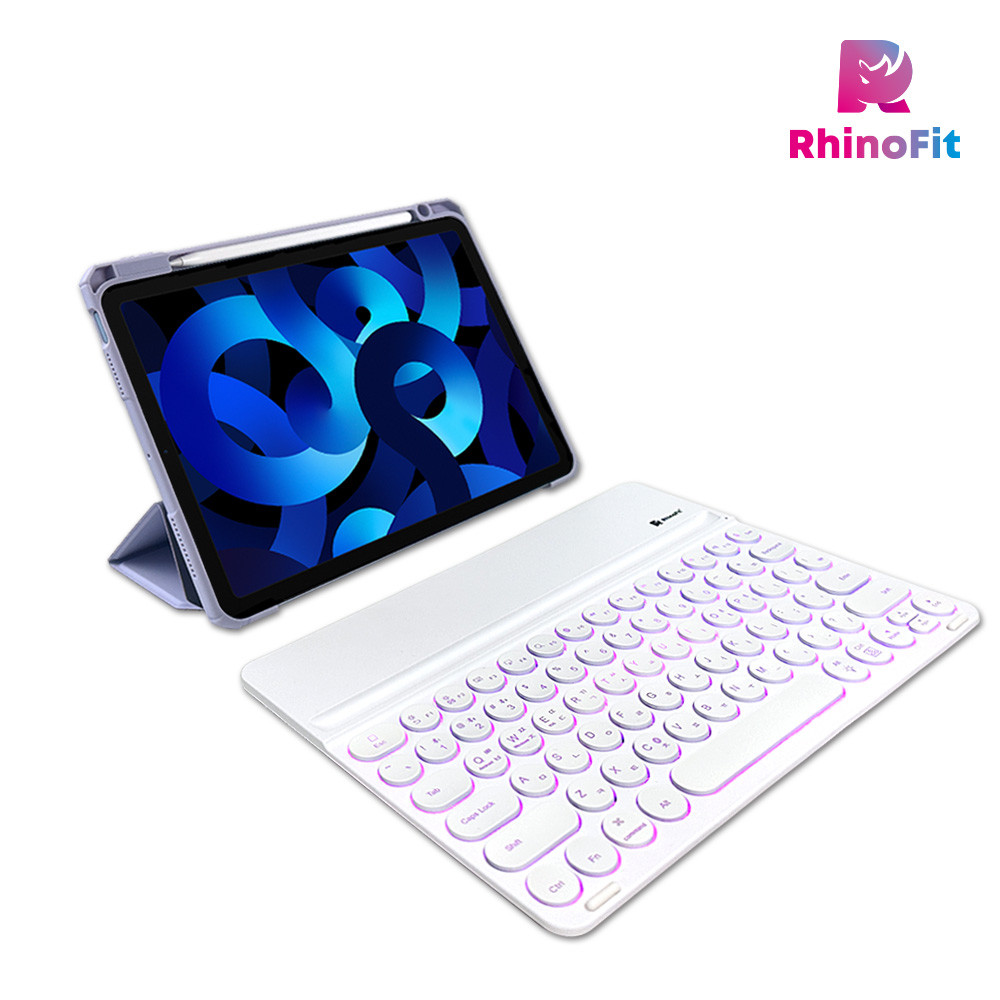 라이노핏 와이드 블루투스 키보드+클리어쉴드 플러스 B타입 케이스 세트 (아이패드 에어4/5/6세대, 에어11 (M2) 공용) 42,800원
