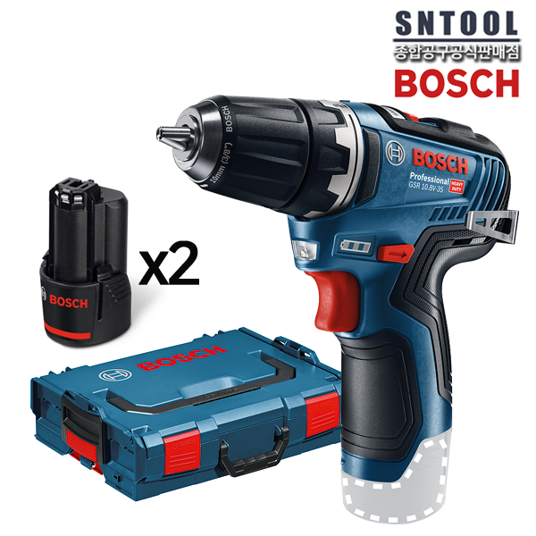 보쉬/GSR10.8V-35+2.0Ah(2개)+충전기/SET구성/브러쉬리스/드릴드라이버/파워풀한성능(동급대비)/오래쓰는모터/BOSCH 198,490원