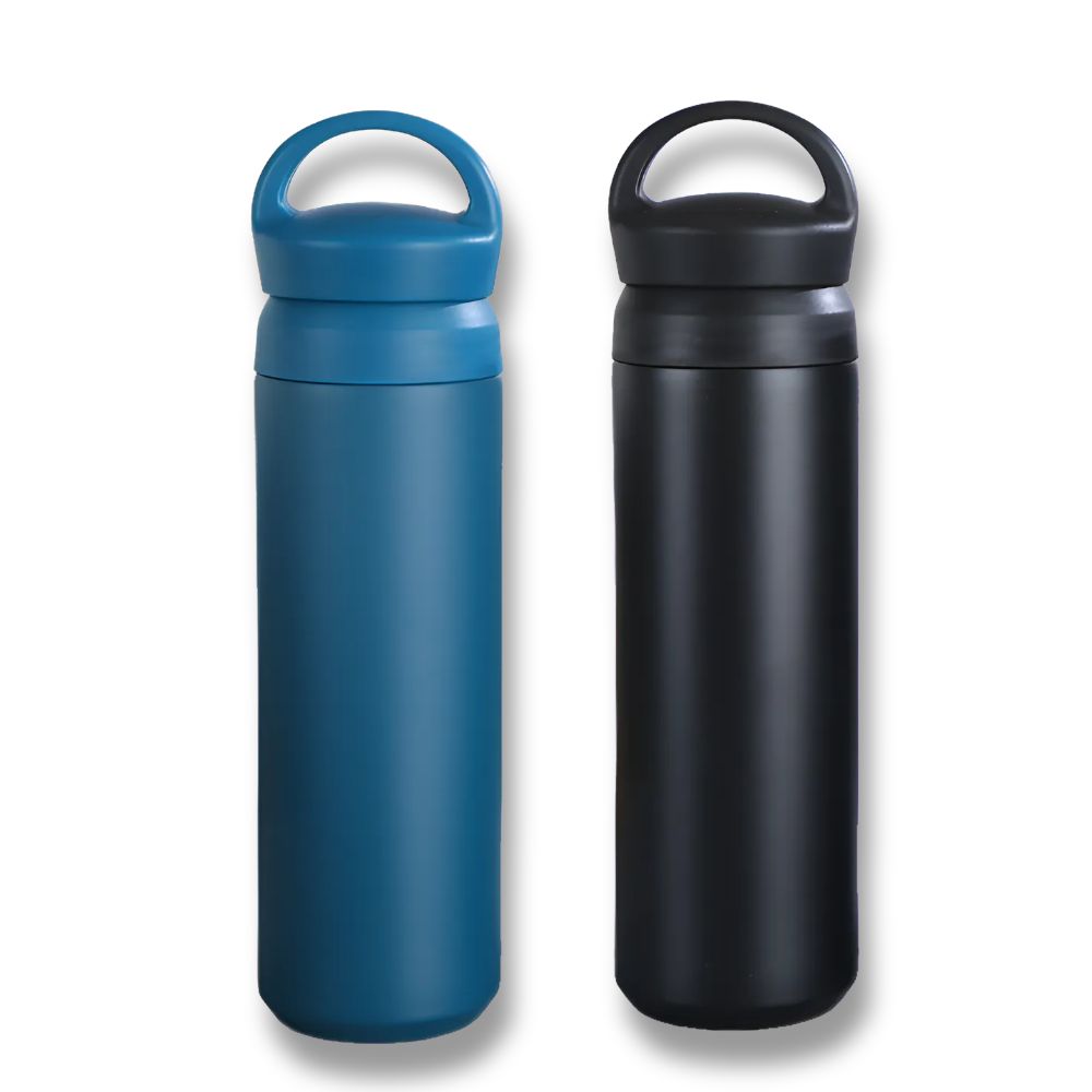 블룸트레일 파우더 코팅 손잡이 텀블러 1+1, 1세트, 500ml, 무광블랙+티얼블루 33,800원