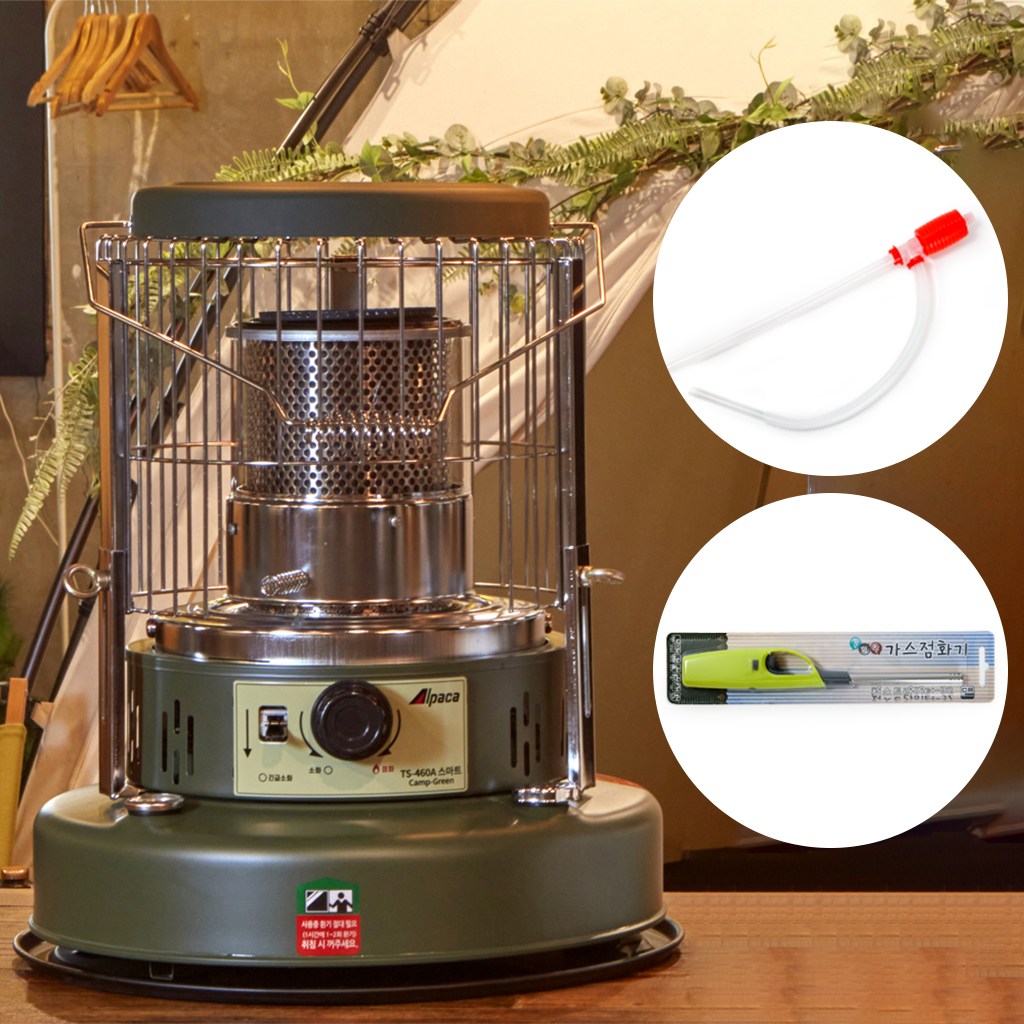 알파카 난로 카키에디션 TS-460 스마트 야외용 캠핑 등유 히터 심지 석유 238,000원