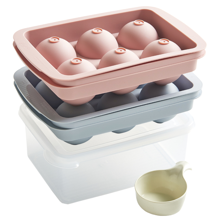 이지앤프리 아이스볼메이커 6구 2종 + 얼음 보관통 + 원형 스쿱 세트 12,500원