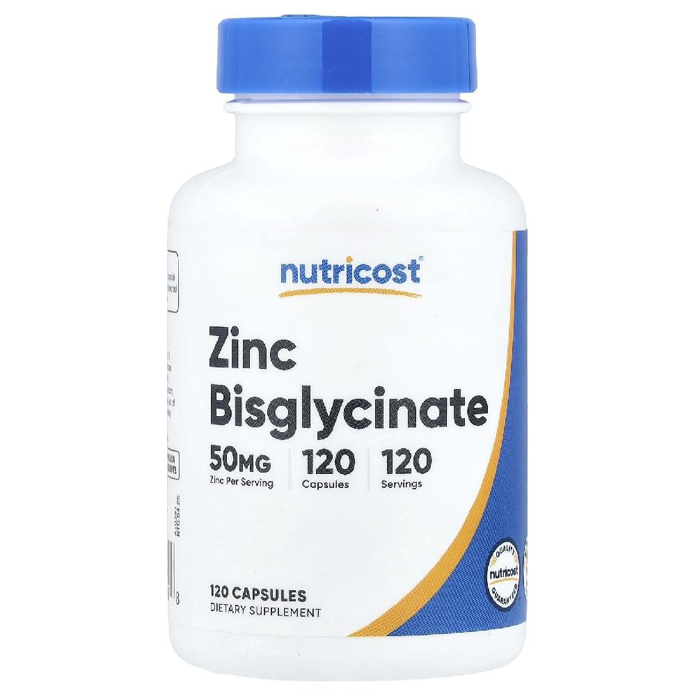 뉴트리코스트 아연 비스글리시네이트 Zinc Bisglycinate 50mg 캡슐 120정 28,200원