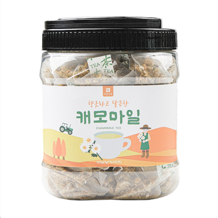 미세플라스틱 없는 생분해필터 미담식품 캐모마일 차 삼각티백, 1개, 100개입, 1g 26,900원