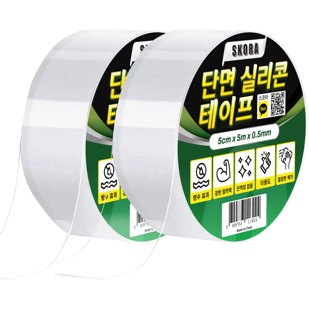 스코라 초강력 실리콘 틈새차단 방수 단면 테이프, 2개 7,680원