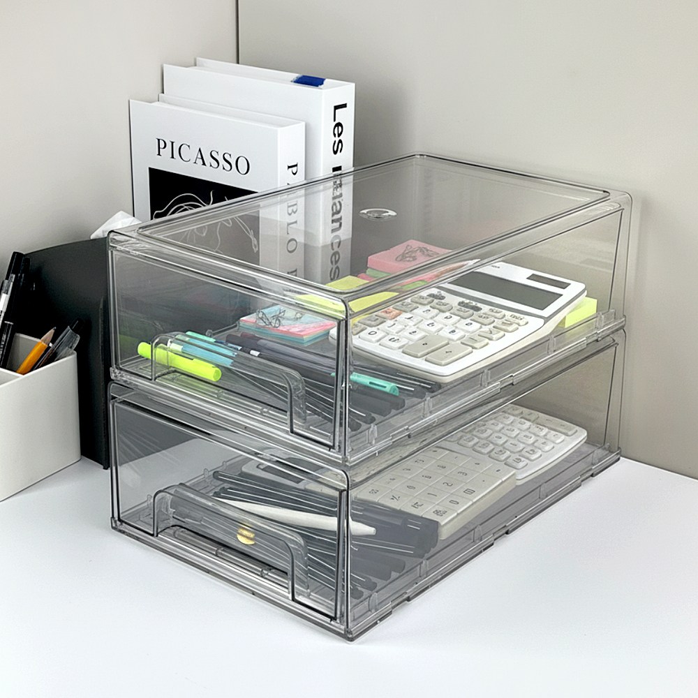 이지유 적층형 서랍식 정리함 다용도 주방 펜트리 슬라이딩 수납 보관 플라스틱, 투명, 1개 14,800원