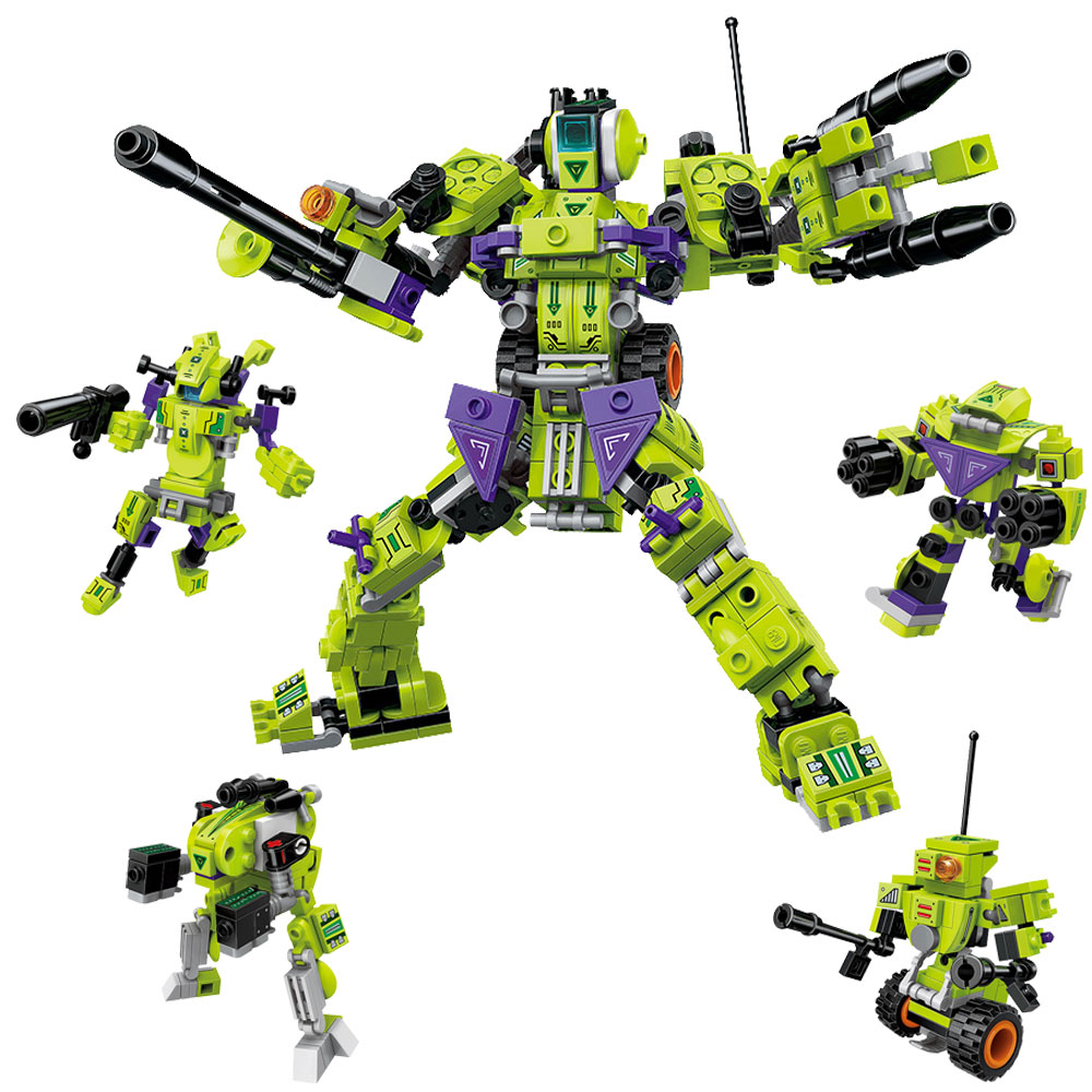 메카워리어 4종 세트 합체 로보트 블록 어린이 선물 사은 판촉 블럭 크리스마스 선물, 1개 11,200원