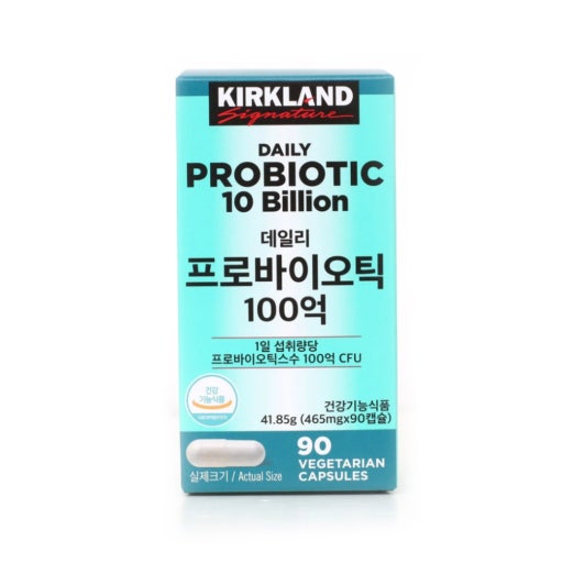 커클랜드 시그니춰 데일리 프로바이오틱, 465mg, 90캡슐, 1개, 코스트코, 1개, 90회분 47,300원