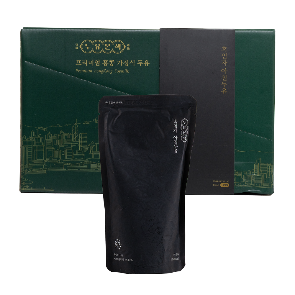 두유본색 식사대용 국산콩 무가당 흑임자 두유, 10개, 190ml 28,000원
