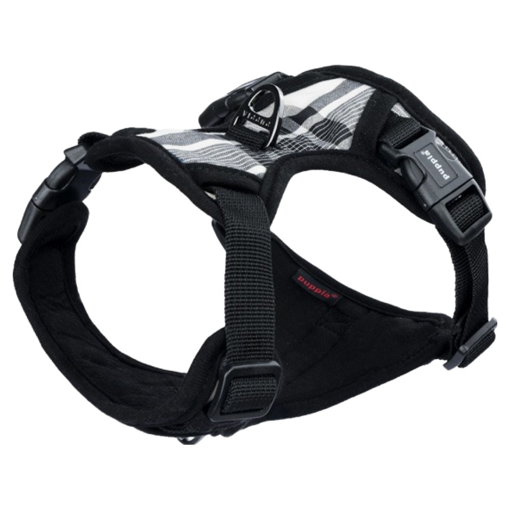 퍼피아 반려동물 주니어 클래식 체크 사이즈 조절 하네스 HH978, 블랙, 1개 33,000원