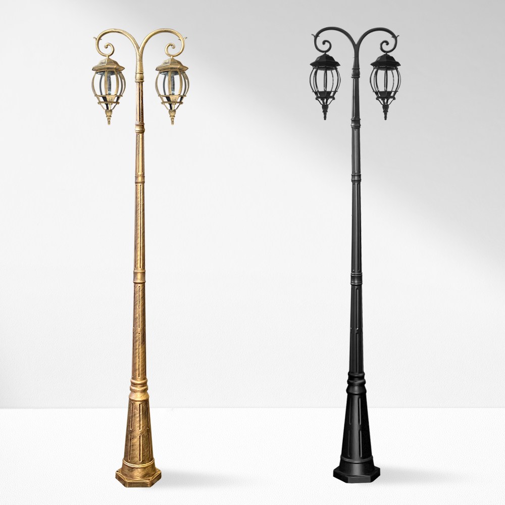 나눔조명 엔틱 전기 가로등 야외 조명 조명등 LED 잔디등 2등 양가지 256,300원