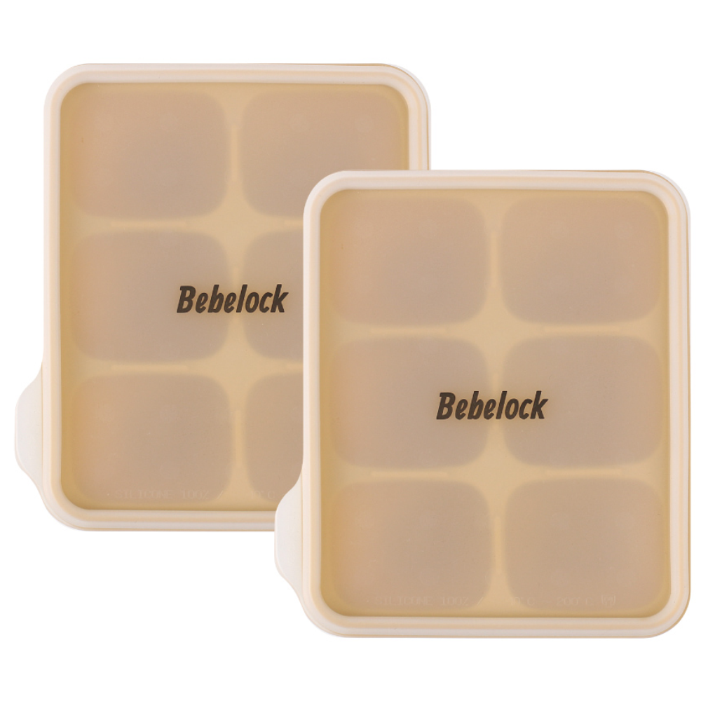 베베락 엘파 실리콘 큐브 2P(냉동보관용기_뚜껑포함 13.5cm X 15cm), 엘파 실리콘큐브(머스타드2P), 1개 14,900원