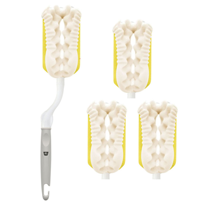 리에또 리필형 젖병솔 + 리필 스펀지 3p 세트, 1세트, 그레이 14,200원