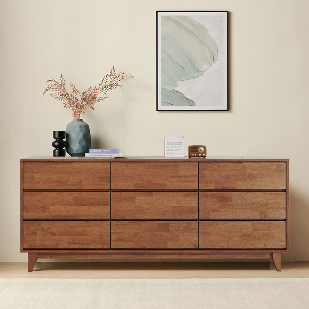 주빌 인테리어 드레스룸 옷 원목 화장대 3단 와이드 서랍장 1800, 3단, 월넛 589,000원