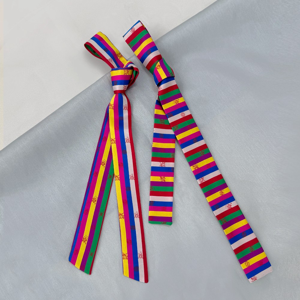 국내제작 색동 댕기 리본 2type 전통 보자기 포장끈 9,900원