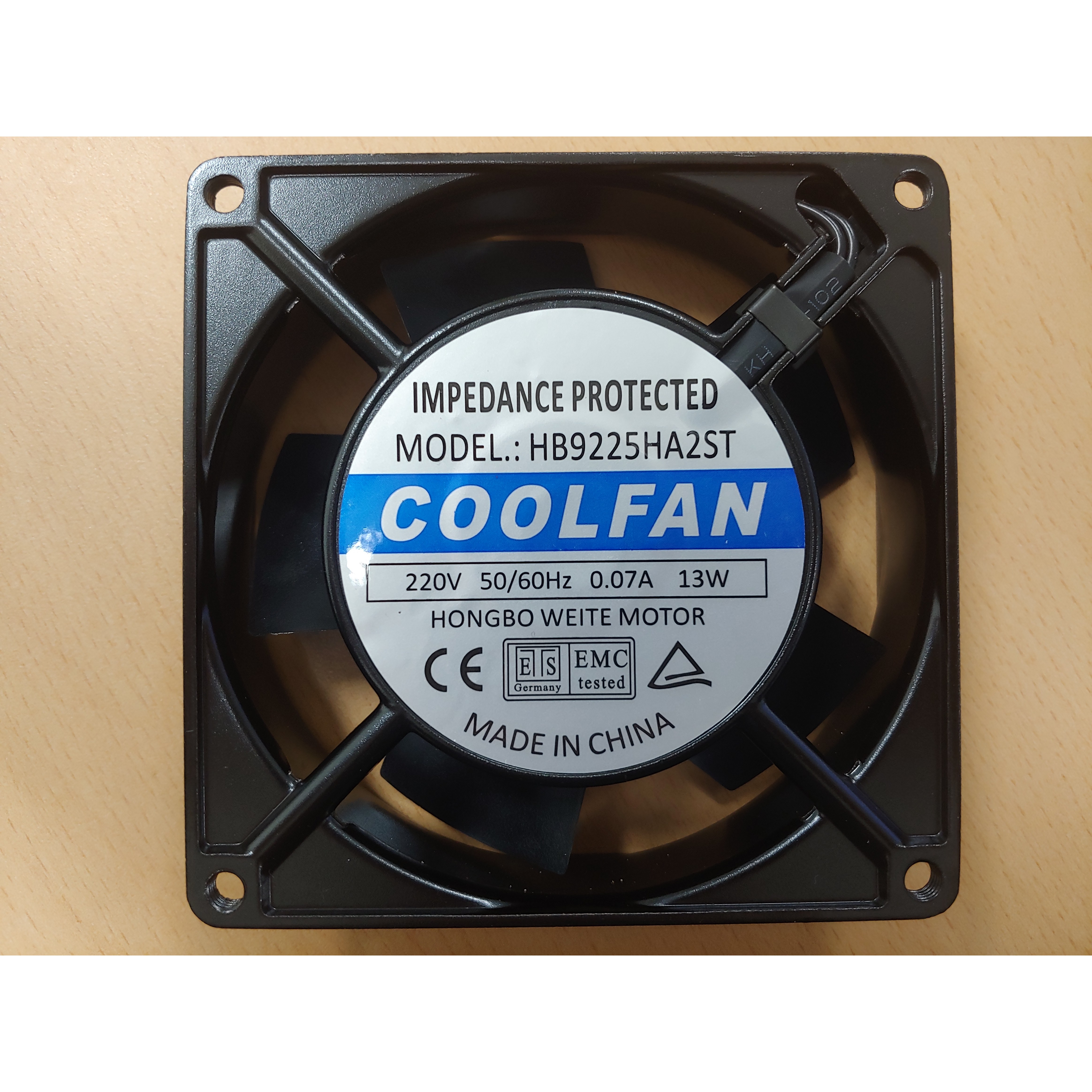 AC FAN MOTOR 팬 모터 A9225(HB9225) 92mm x 92mm x 25mm sleeve 슬리브 쿨러 쿨링팬 파츠봄, A9225(HB9225), 1개 6,500원