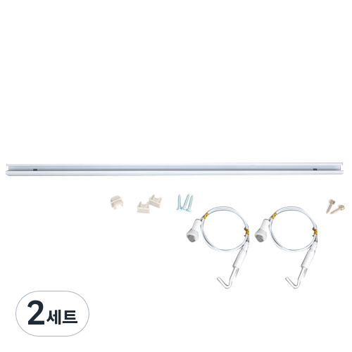 마이토우 천정용 액자걸이 프리미엄 레일 세트 0.5m, 화이트, 2세트 40,840원