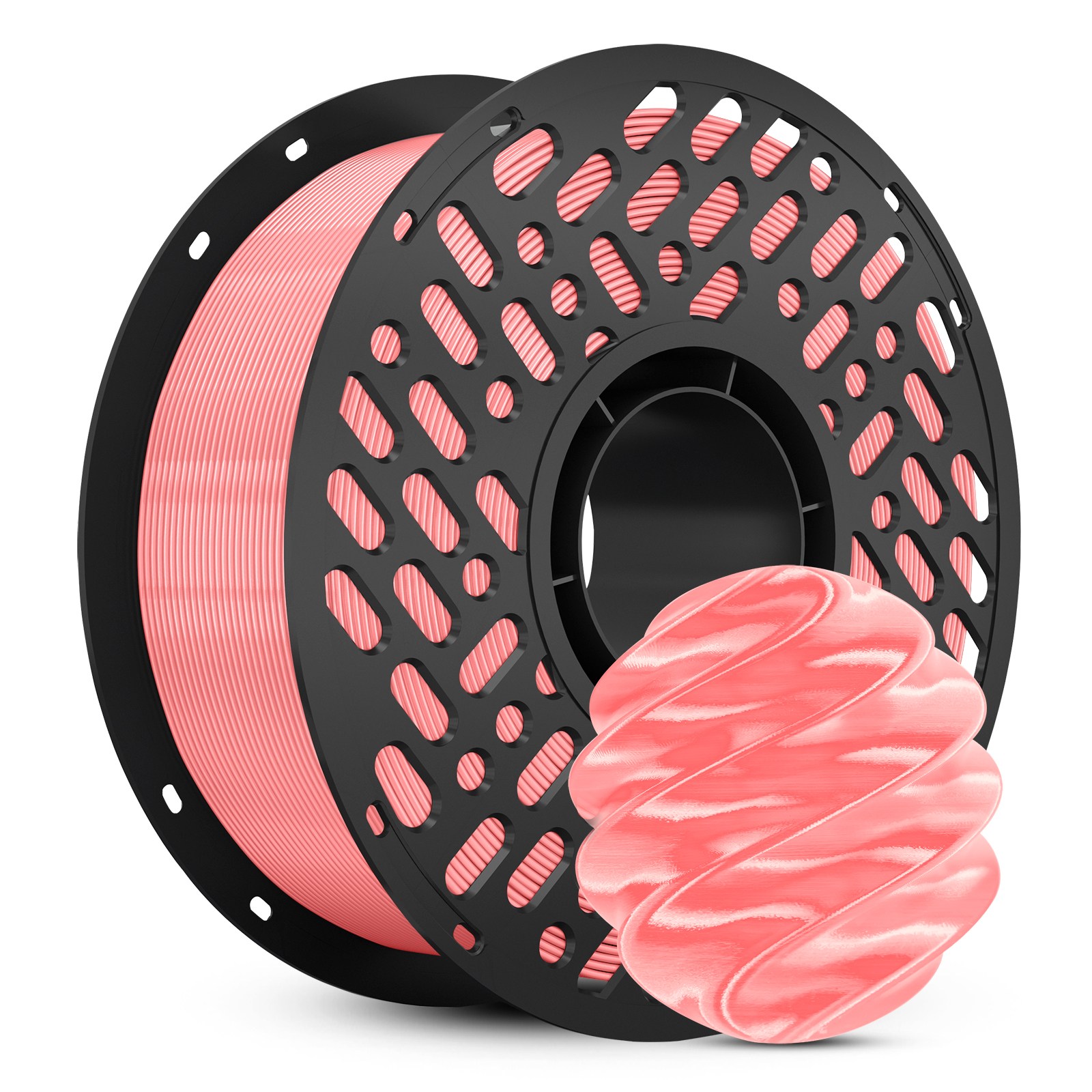 CaiLab 3D 프린터 필라멘트 PLA 실크 질감 쉬운 출력 고품질 1.75mm 안정적인 라인 직경 범용 재료 1kg (Bambu Lab A1, A1 Mini, P1S 호환), 분홍색 25,000원