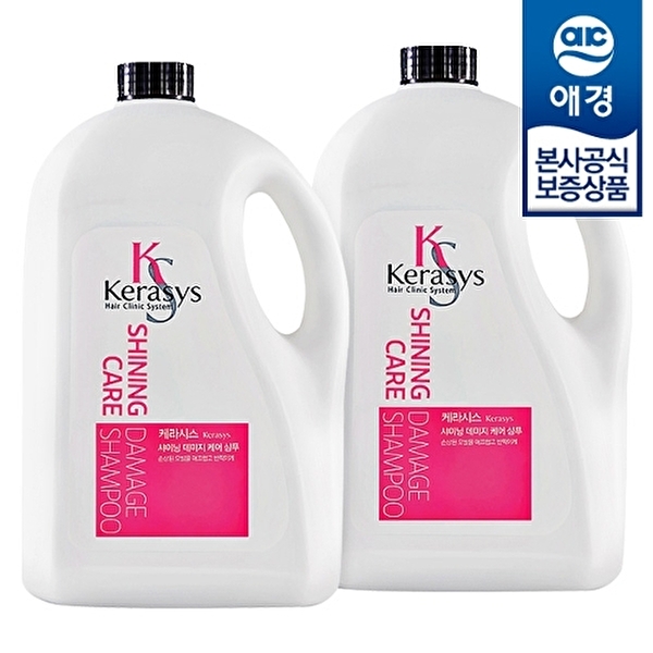 애경 케라시스 샤이닝 데미지 케어 샴푸/린스 4000ml x2개 +펌프증정 26,230원