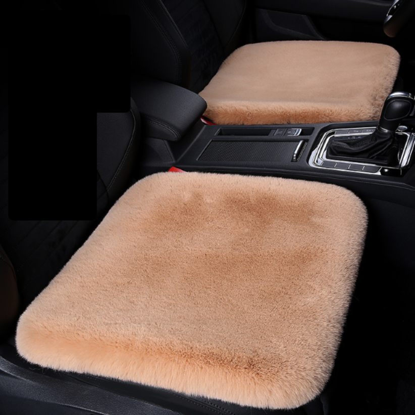 LIG 자동차 방석 양모방석 겨울방석 털방석 시트 운전1P+조수1P(2개세트), 뒷좌석1P, 차량용 방석, 블랙, 1세트 27,000원