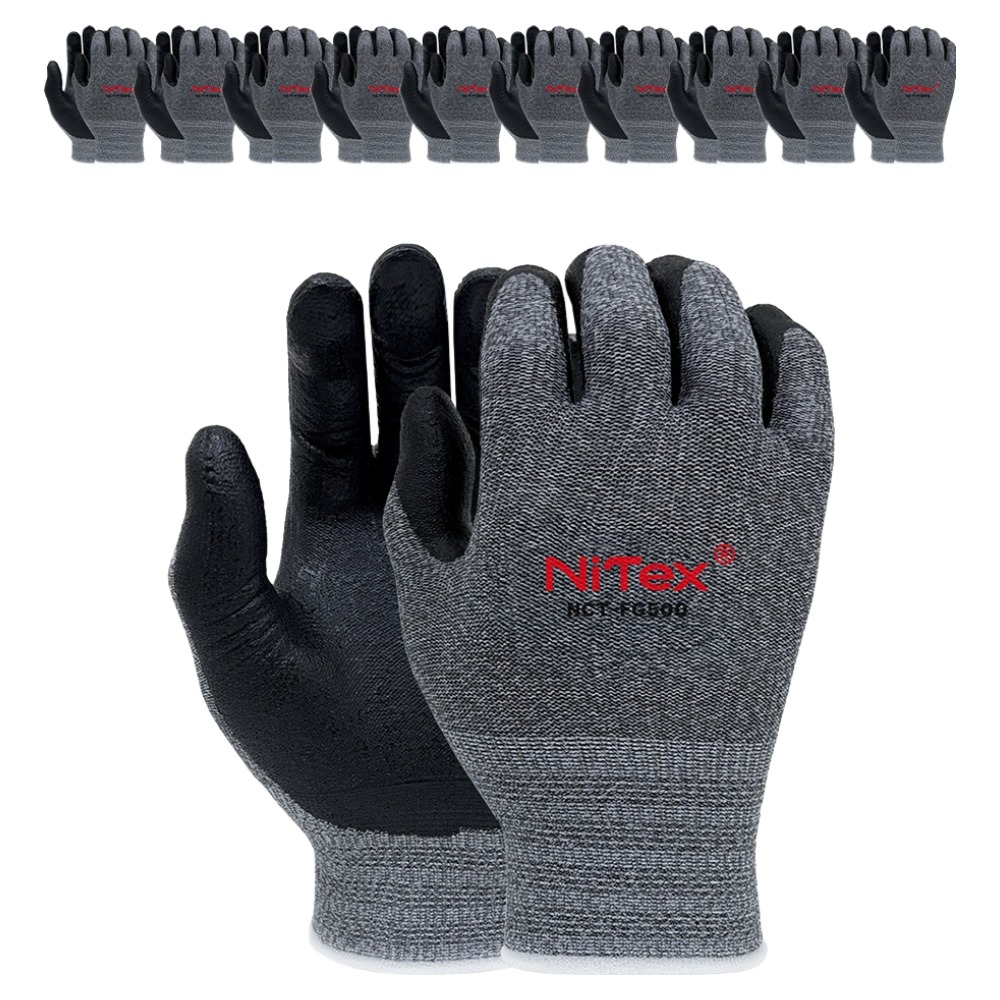 나이텍스 카본 핏 터치 다용도 작업용 NBR 폼 코팅 장갑 양손착용 세트 L NCT-FG500, 그레이, 10세트 20,310원