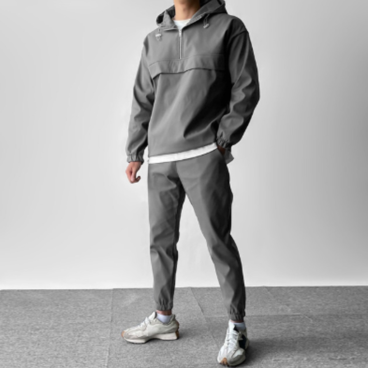 [융기모][M~4XL] 후드 아노락 남자 남성 겨울 본딩 조거 트레이닝 세트 빅사이즈 69,800원