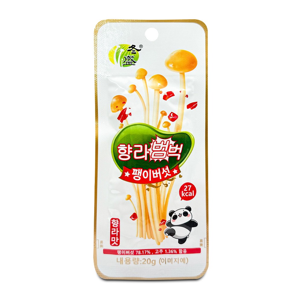 중국간식 향라범벅 팽이버섯 향라맛 20g 팽이버섯무침 340원