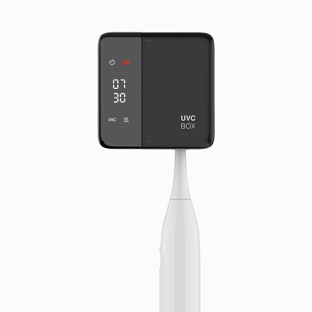 SERENDI 휴대용 UVC 칫솔살균기 히팅+팬건조 1인용 무타공 벽걸이 USB-C충전, 블랙 32,300원