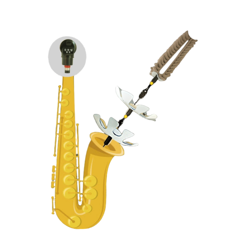 특허 색소폰 청소기구 색소폰 청소천, 알토 색소폰용, 1세트 26,560원