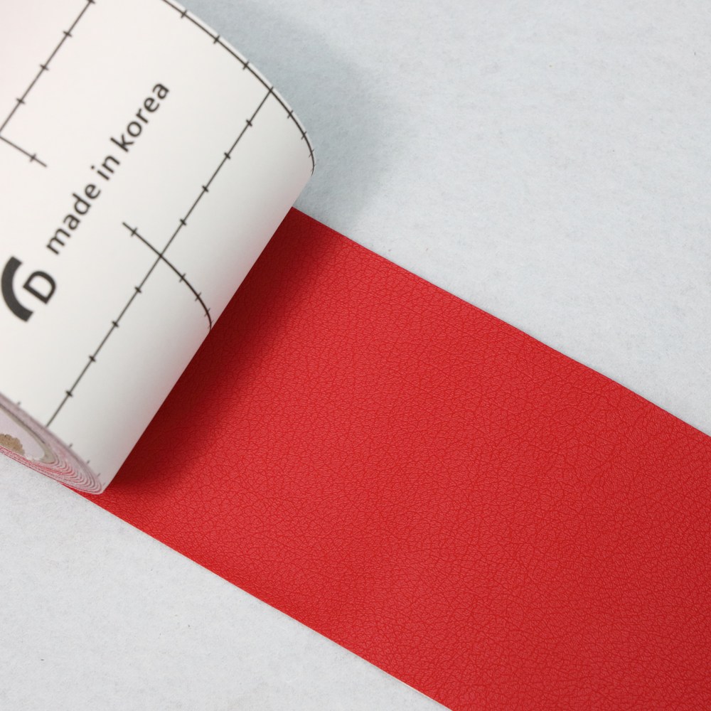 데코인] 인조가죽테이프 가죽테이프 인조가죽스티커 가죽스티커 인조가죽시트지 접착식 인조가죽 레자 소파리폼 소파수리, 1.#2532 레드(일반), 현재가 18,500원