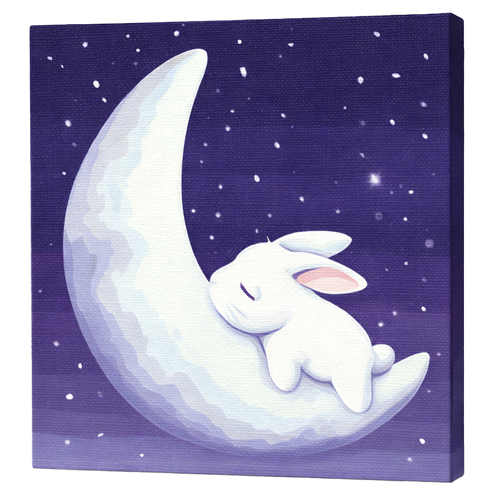 루아즈 DIY 쉬운 그림그리기 세트 20 x 20 cm, 16 달의 토끼, 1세트, 현재가 5,500원