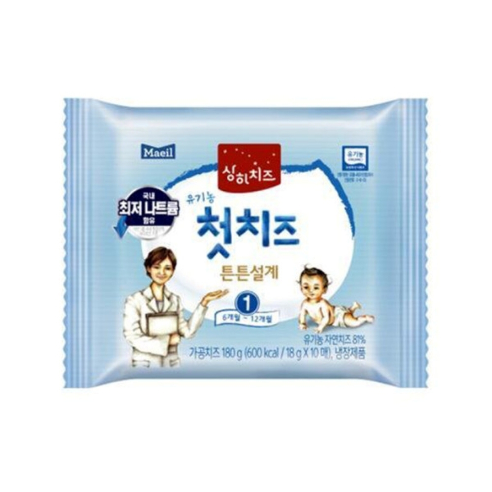 매일유업 유기농 상하치즈 1단계 첫치즈 30매, 180g, 3개 19,500원